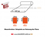 50x Maurerplane 300 x 137 cm (LxB) 550g/qm